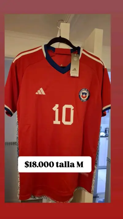 Camiseta roja Chile Adidas - miniatura 3