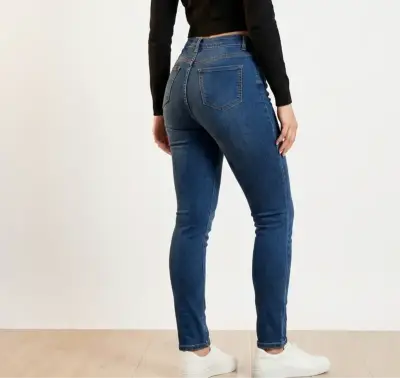Jeans ajustados azul mujer - miniatura 1