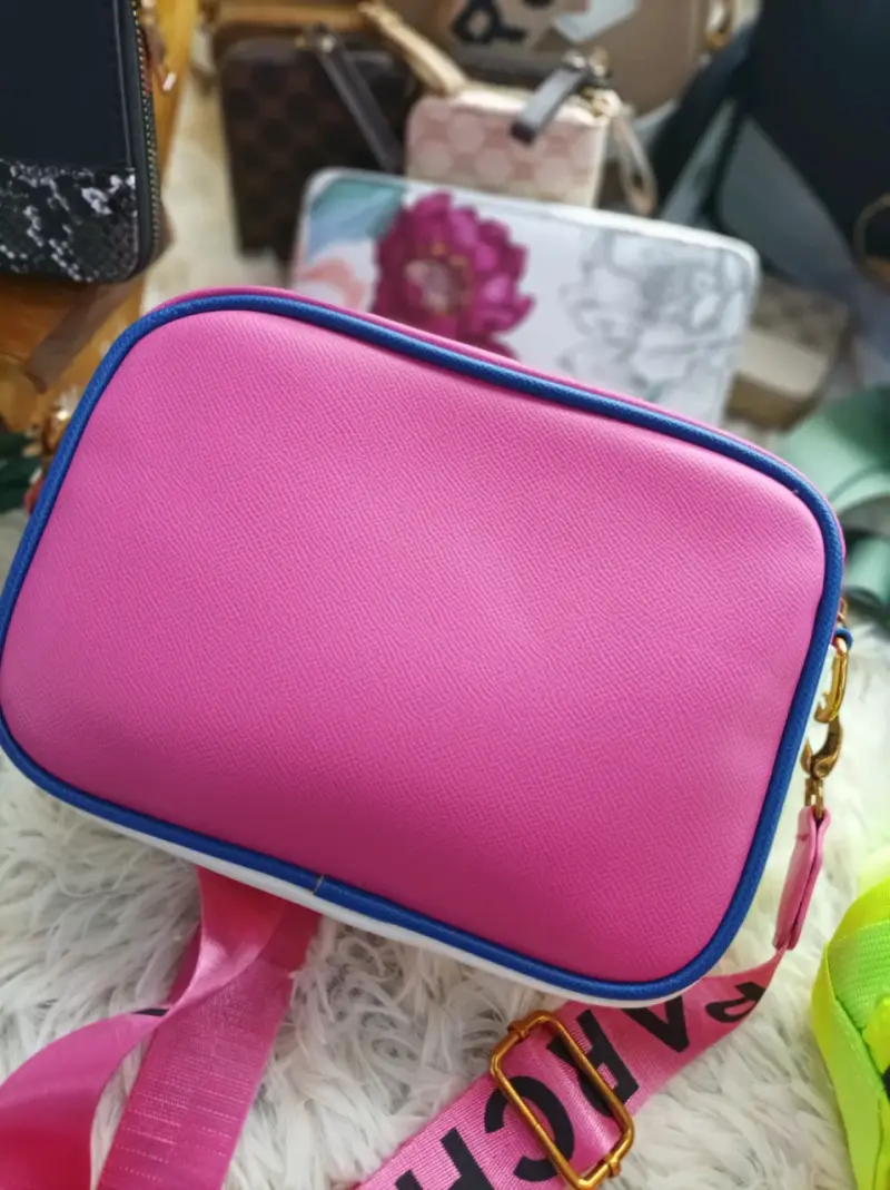 Cartera rosa con blanco Parchita - 2