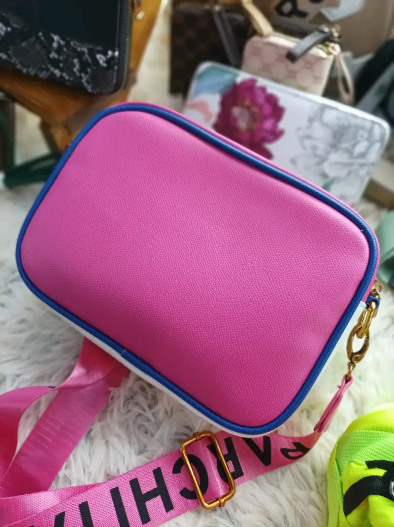 Cartera rosa con blanco Parchita - 4