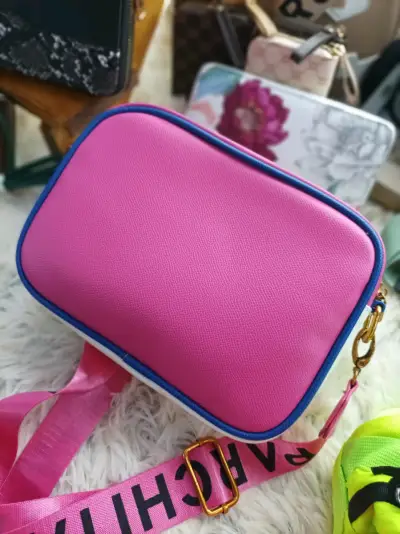 Cartera rosa con blanco Parchita - miniatura 4
