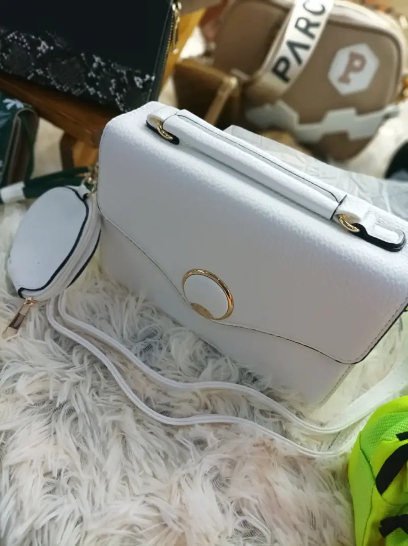 Cartera blanca elegante + monedero - 3