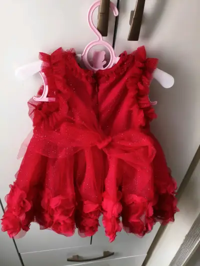 Vestido rojo Limonada para bebé - miniatura 3