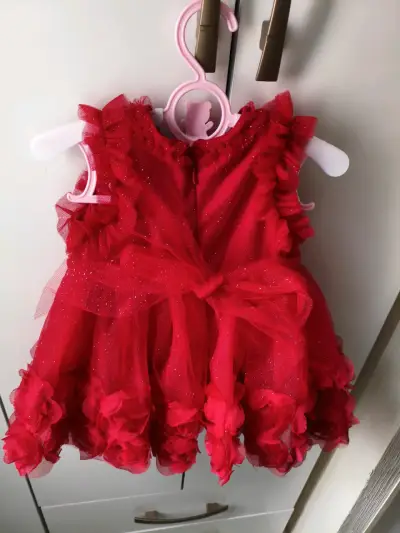 Vestido rojo Limonada para bebé - miniatura 4