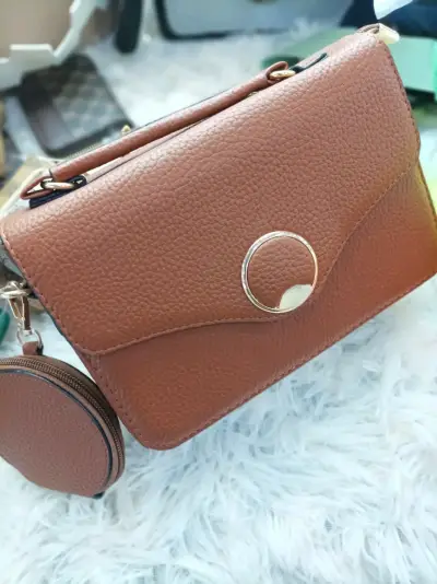 Cartera marrón elegante Liquidación - miniatura 1