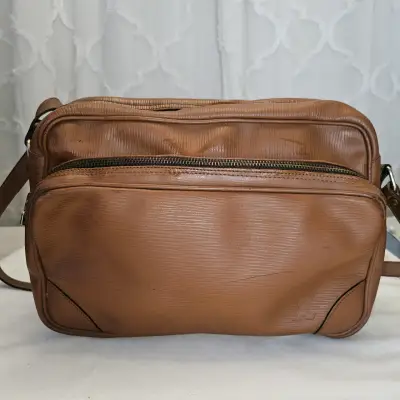 Morral de cuero café - miniatura 1