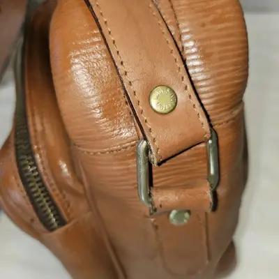 Morral de cuero café - miniatura 2
