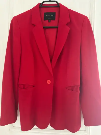 Blazer rojo elegante - miniatura 1
