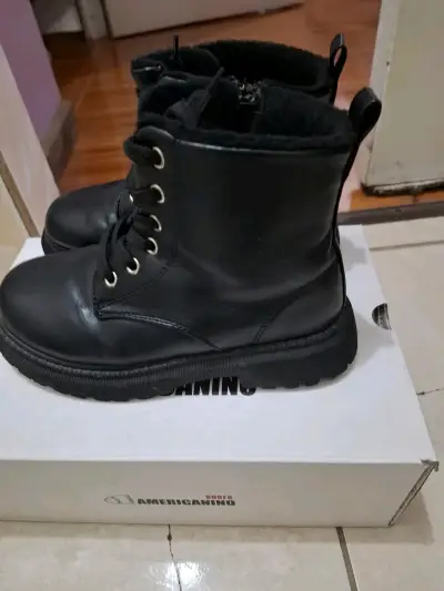 Botas negras Americano corderito - miniatura 2