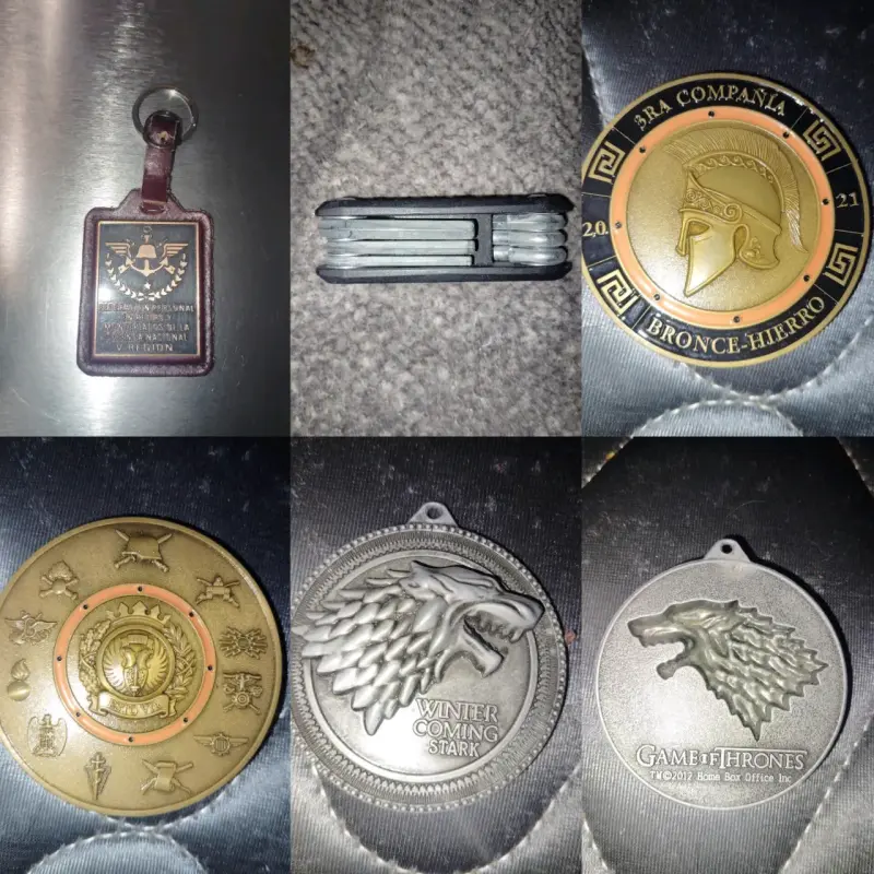 Set de medallas coleccionables cualquier objeto