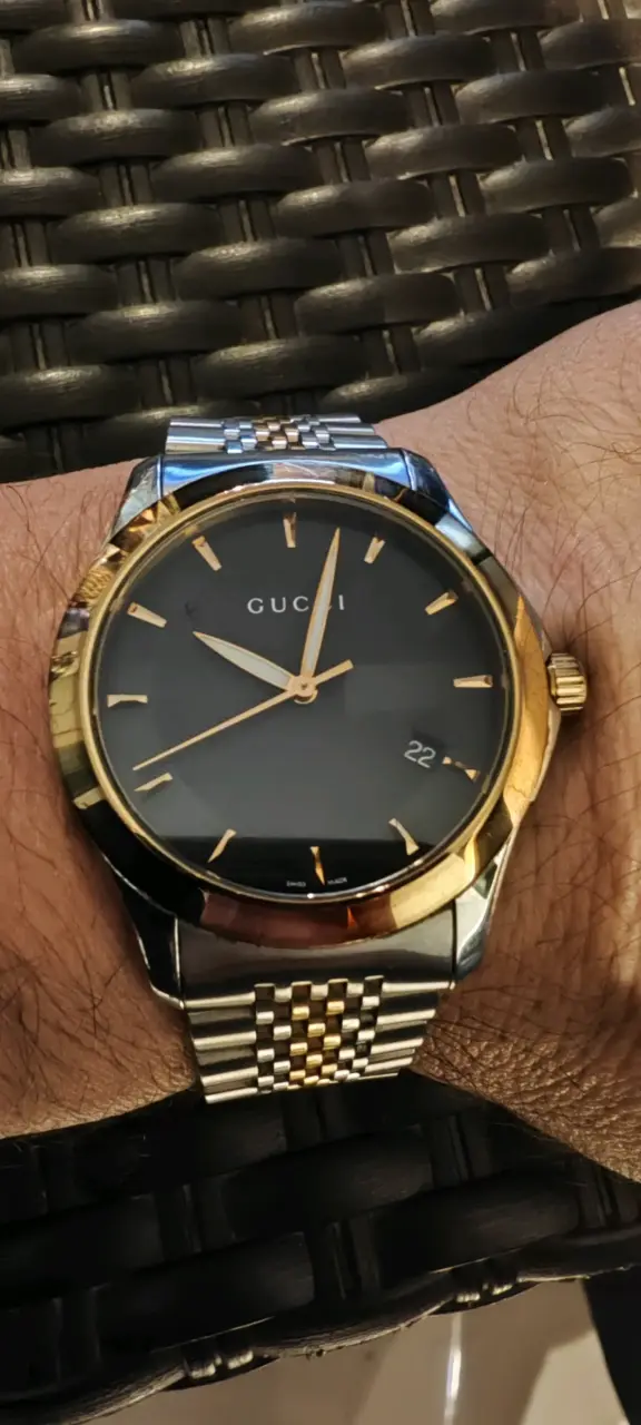 Reloj Gucci acero bicolor - 4
