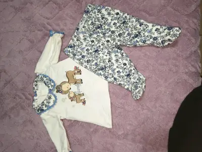 Conjunto bebé con diseño de osito Limonada - miniatura 2