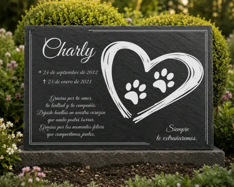 Lápida conmemorativa para mascota - 5