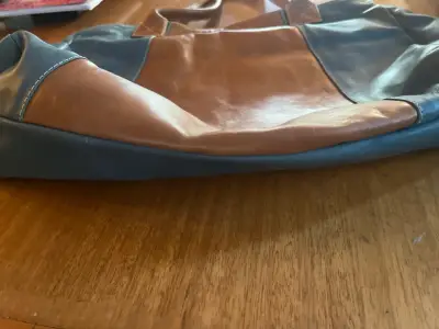 Bolso tote azul y café - miniatura 5
