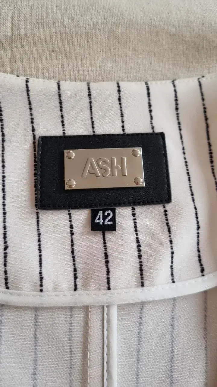 Blazer rayado blanco con negro ASH - 2