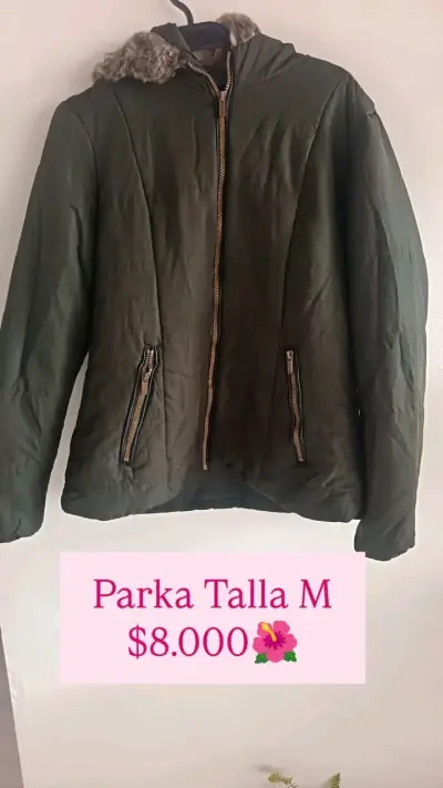 Parka negra talla XL - miniatura 3