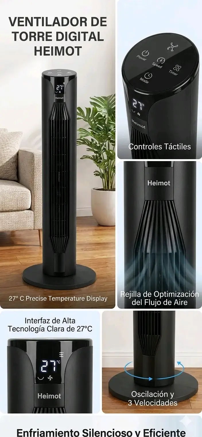 Ventilador torre Heimat - 2