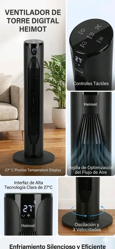 Ventilador torre Heimat - miniatura 2