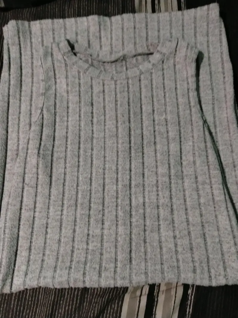 Vestido sin mangas gris - 2
