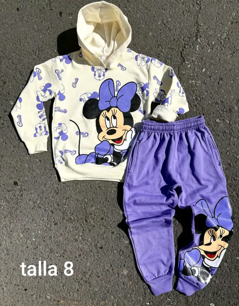 Conjunto infantil Minnie Mouse talla 8