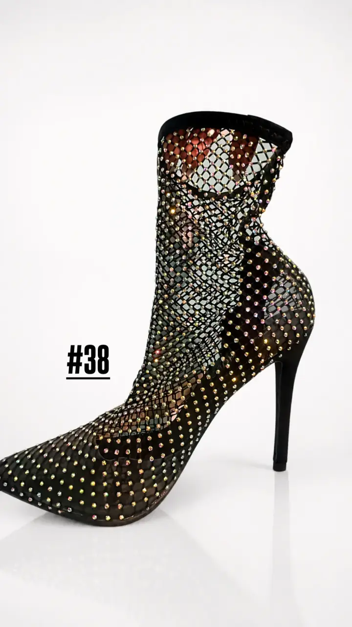 Botas altas plateadas brillantes - 4