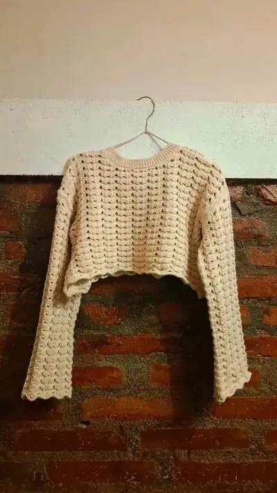 Sweater beige tejido. Zara - miniatura 1