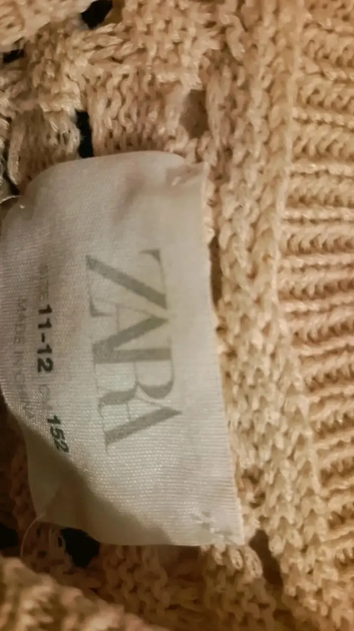 Sweater beige tejido. Zara - 2