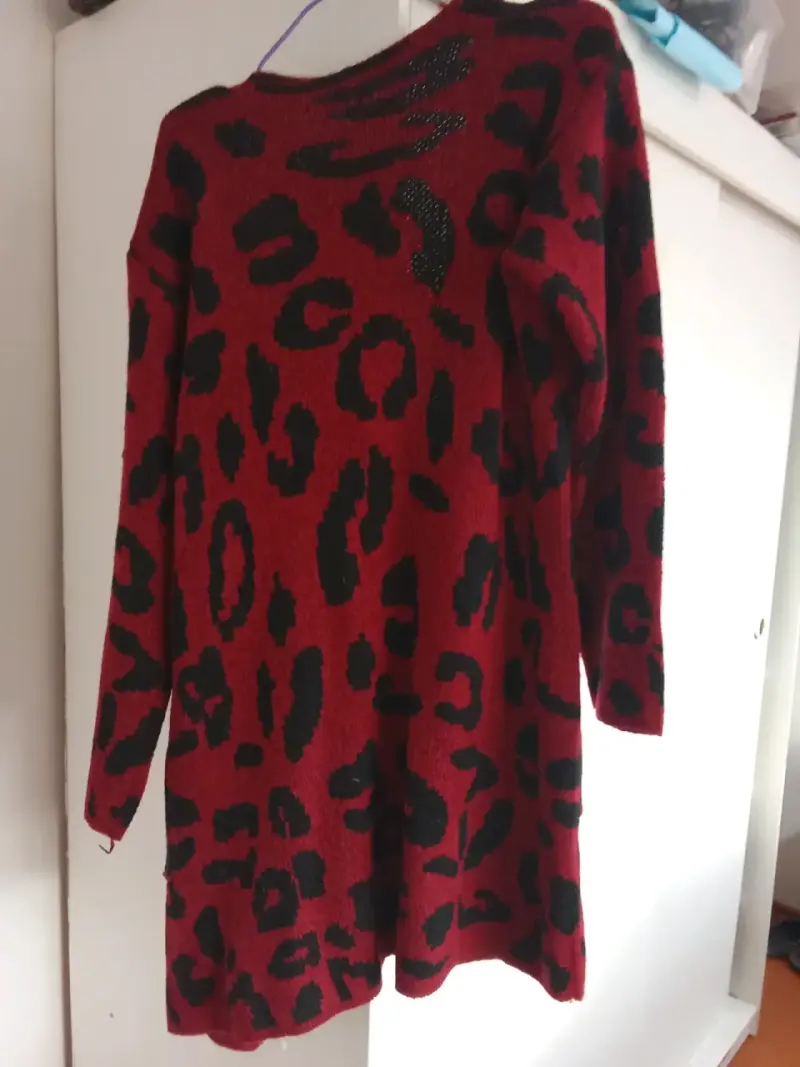 Suéter estampado leopardo azul - 3