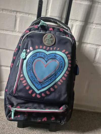 Mochila rodante Xtrem con corazón - miniatura 2