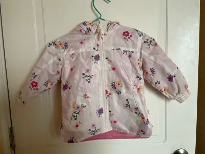 Chaqueta cortavientos infantil floral - miniatura 1