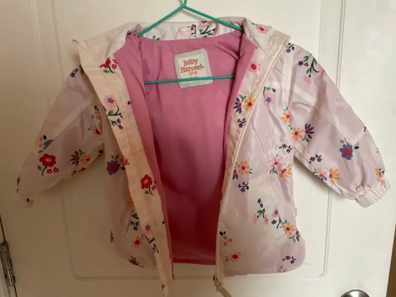 Chaqueta cortavientos infantil floral - 2