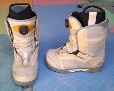 Botas de snowboard beige mujer - miniatura 1