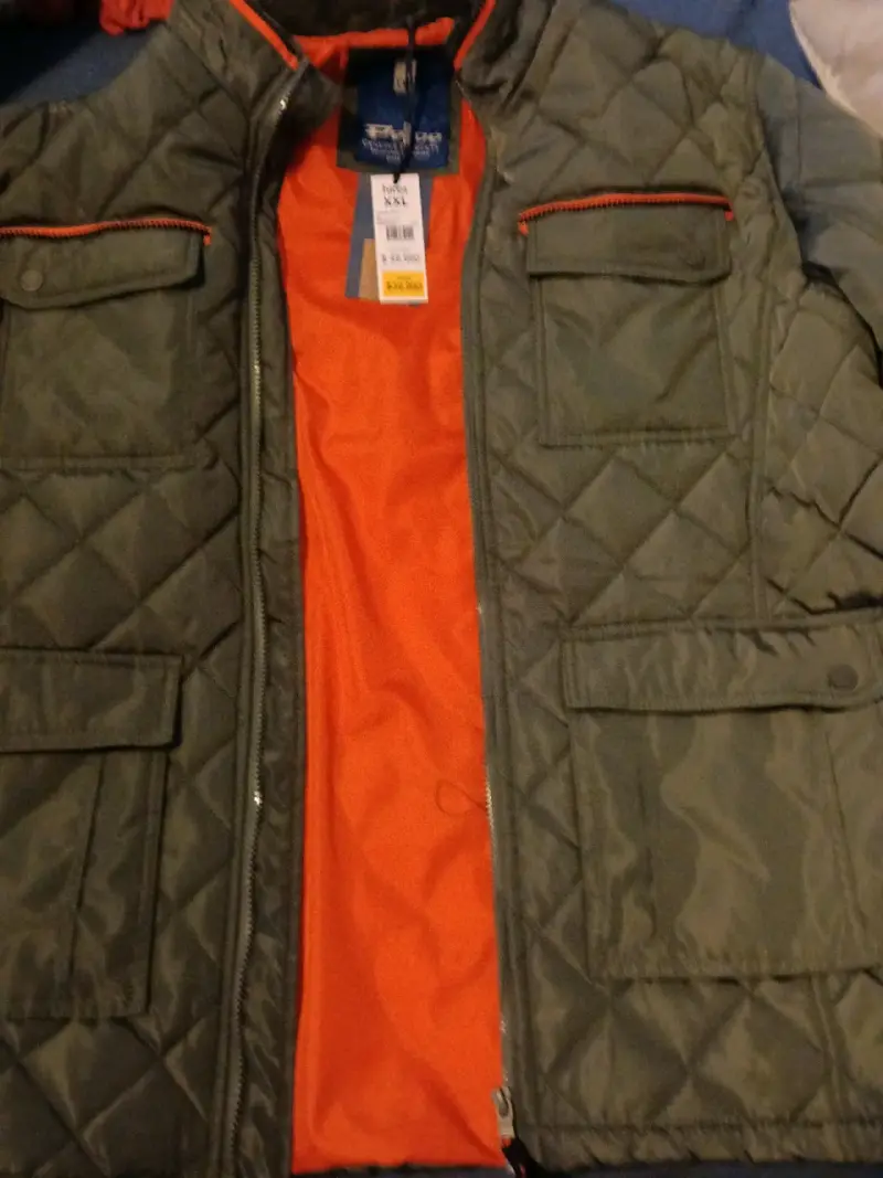Chaqueta acolchada verde militar - 4