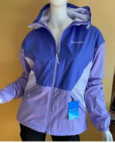 Chaqueta cortaviento Columbia morada - miniatura 1