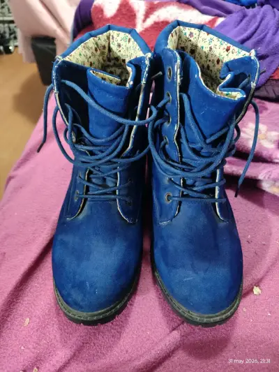 Botas azules para mujer - miniatura 1
