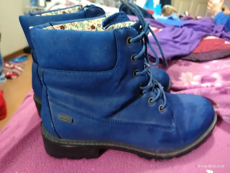 Botas azules para mujer - 5