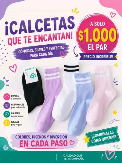 Calcetas cómodas y suaves💞 - miniatura 2