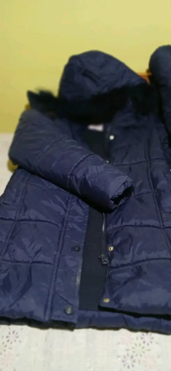 Parka  azul acolchada - 2