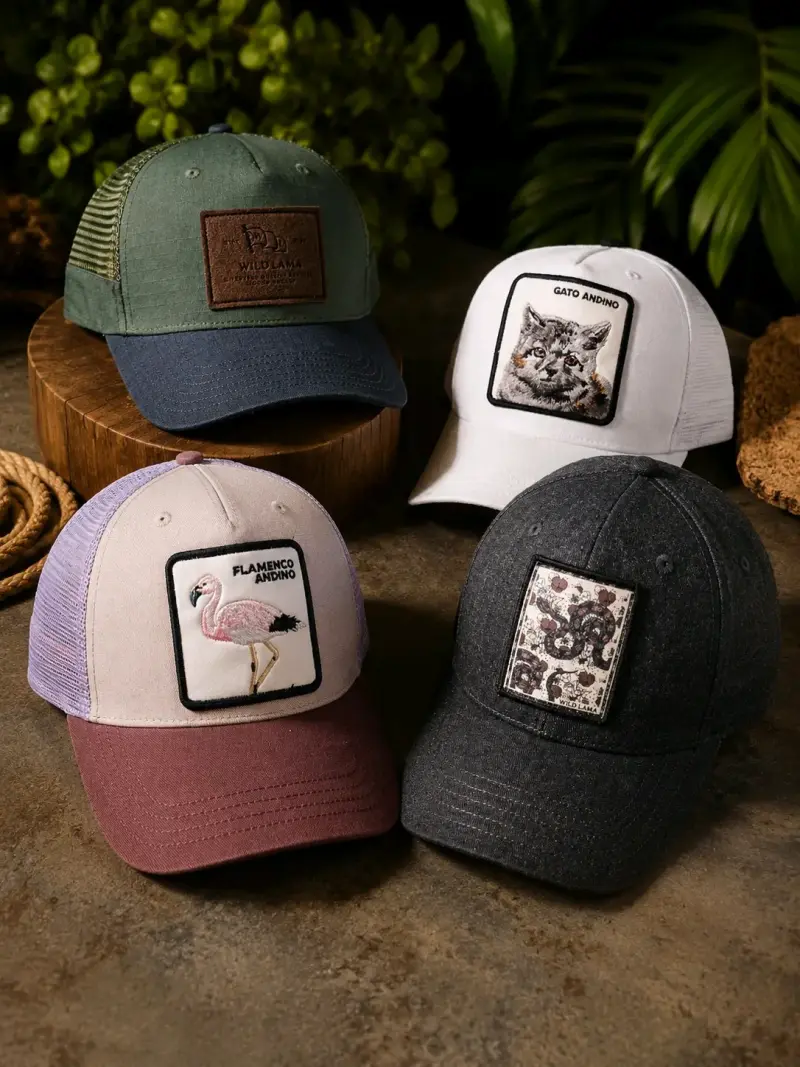 Gorros de lana rosados nuevos - 2