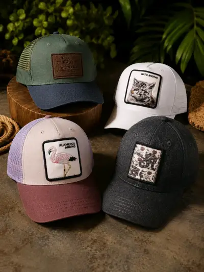 Gorros de lana rosados nuevos - miniatura 2