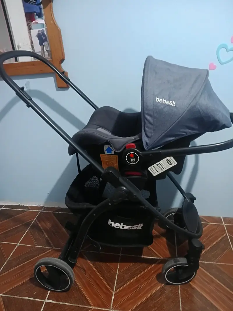 Coche de bebé Bebesit gris - 2