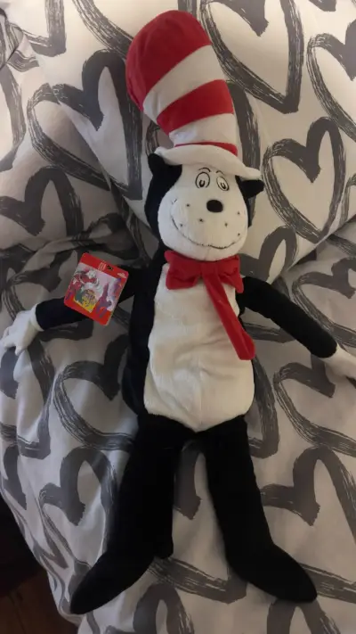 Peluche Gato Sombrero Rojo - miniatura 1