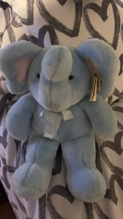 Peluche elefante azul - miniatura 1