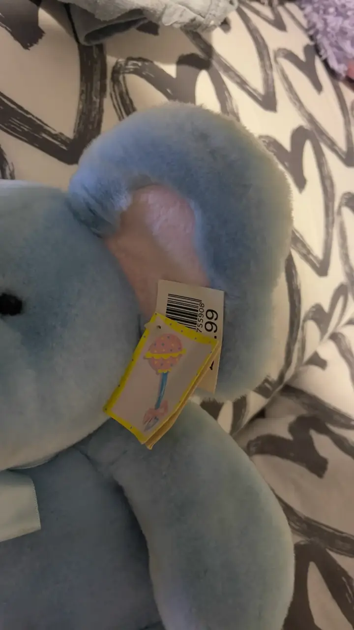 Peluche elefante azul - 2