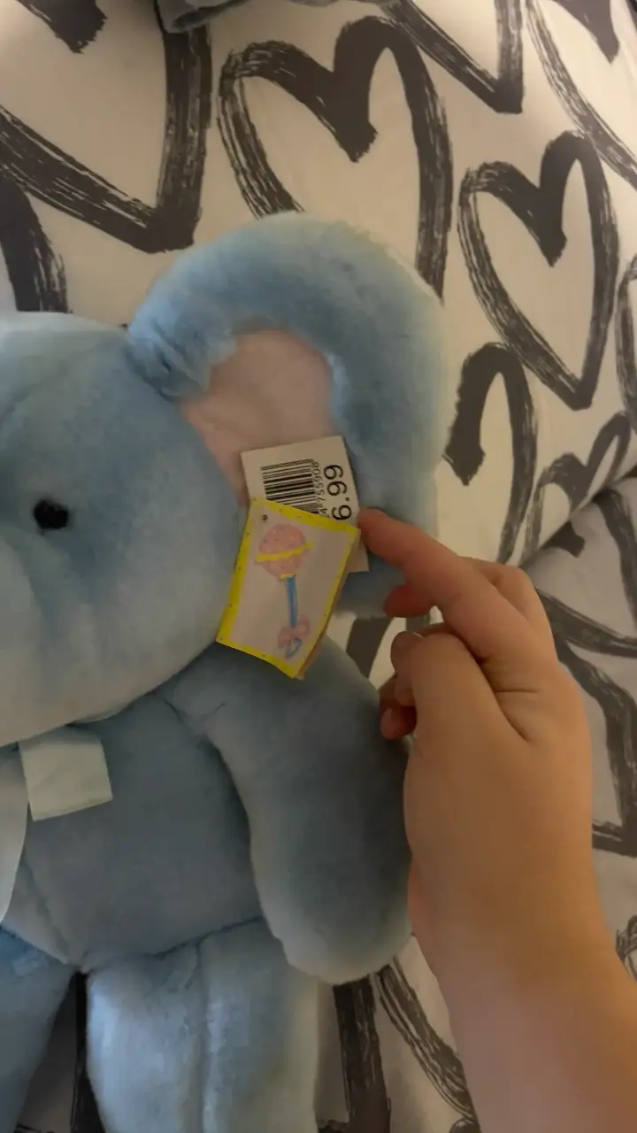 Peluche elefante azul - 3