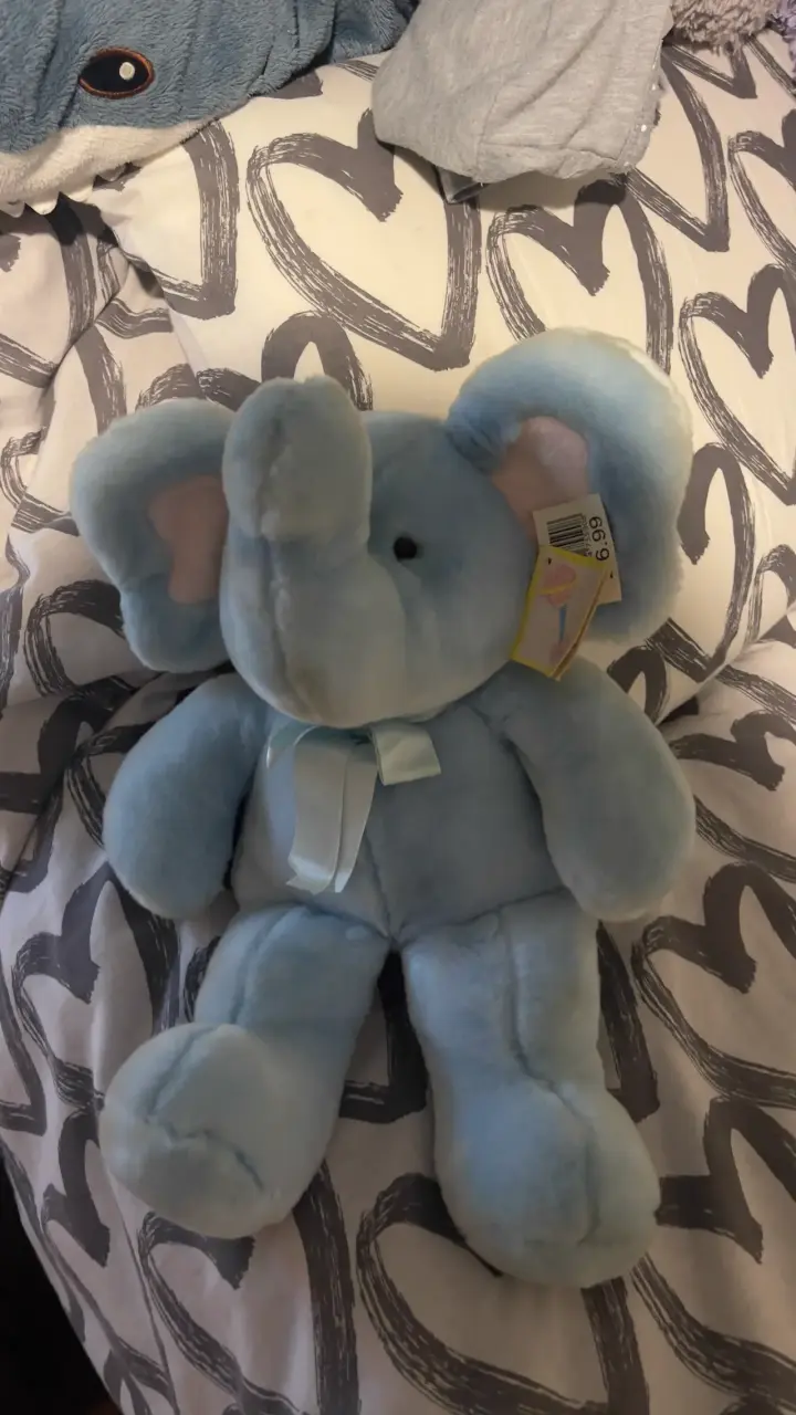 Peluche elefante azul - 4