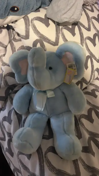 Peluche elefante azul - miniatura 4