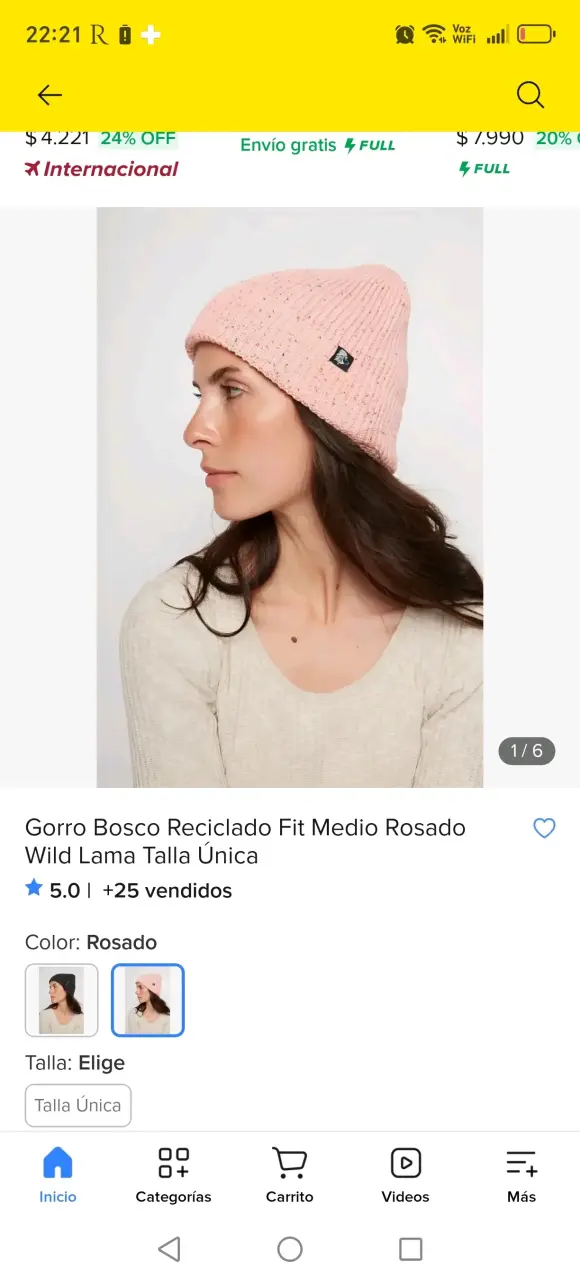 Parka negra acolchada - 5