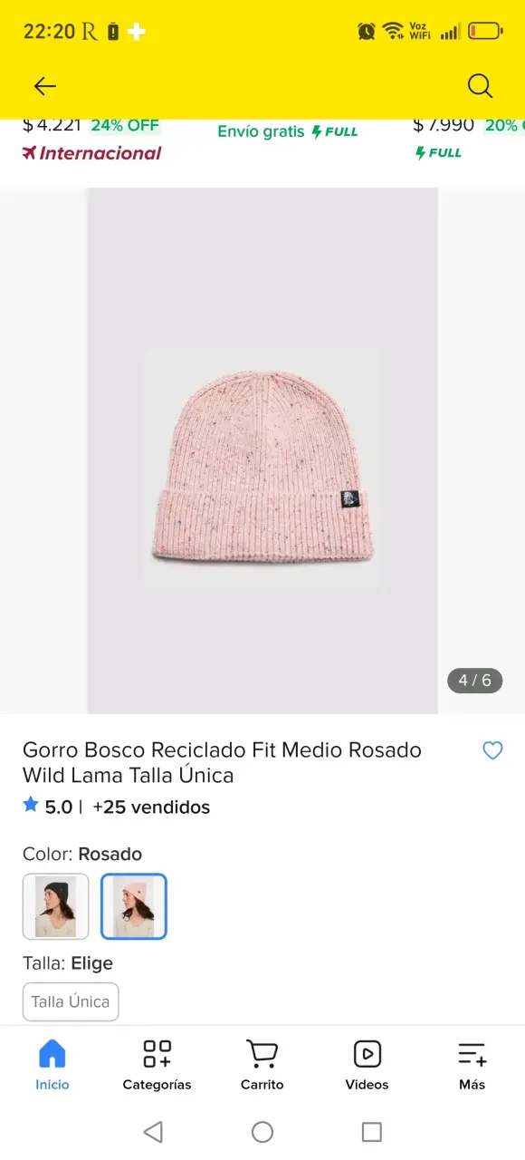 Parka negra acolchada - 6