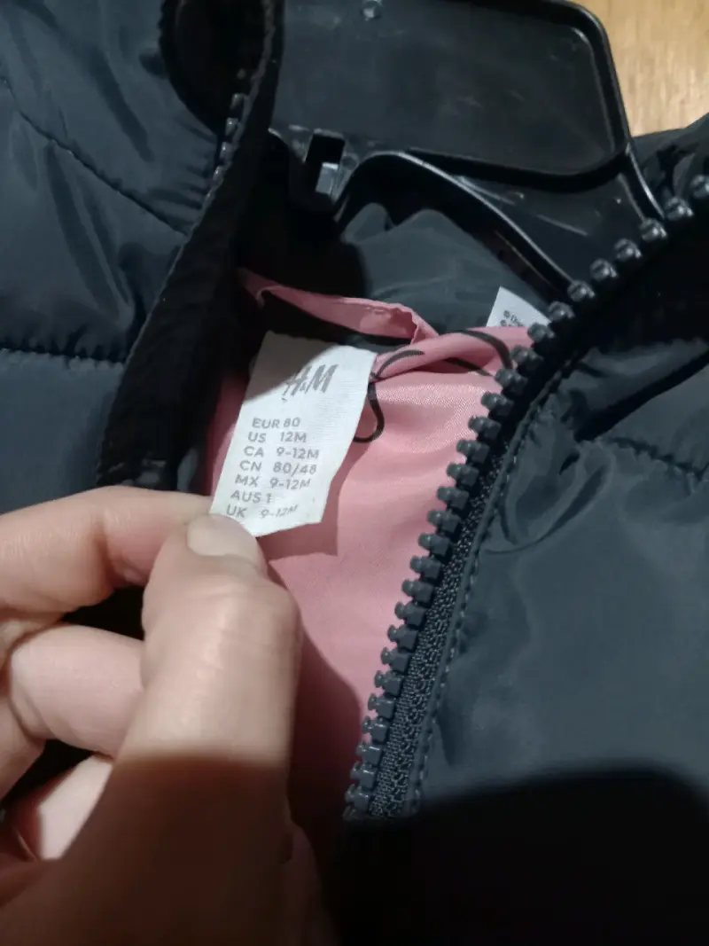 Chaqueta infantil acolchada gris - 2
